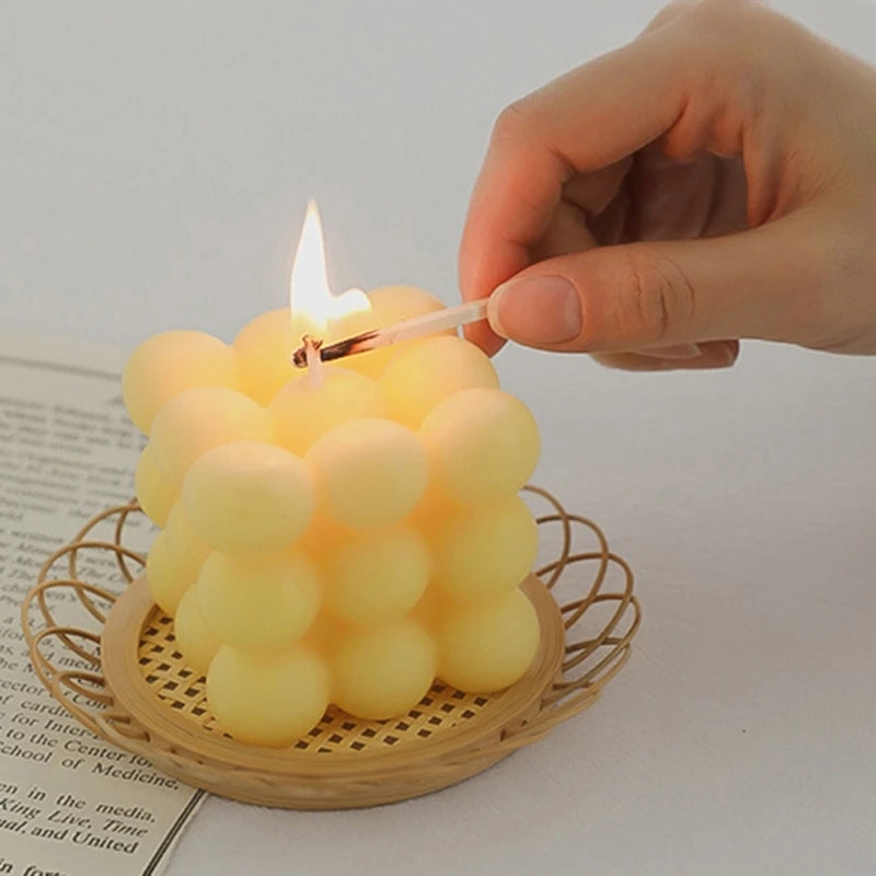 Cube Bubble Shaped Scented Big Cube Bubble Safety Soy Wax Candles Drop shipping