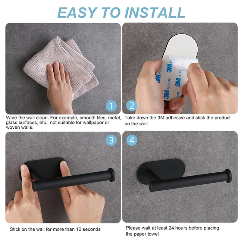 Wall Mount Toilet Towel Paper Holder