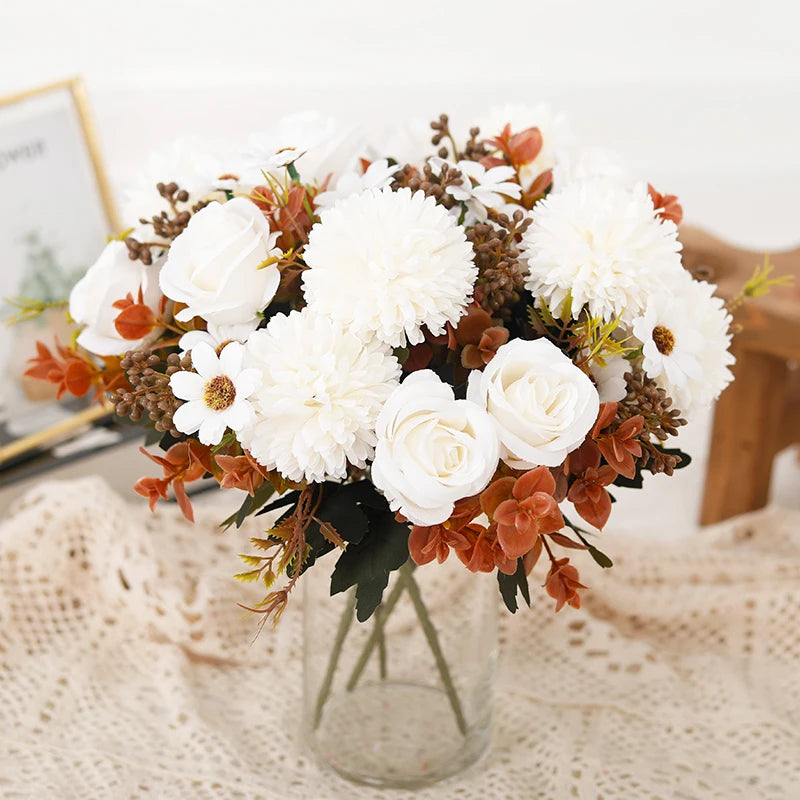 Rose Artificial Dandelion Flowers