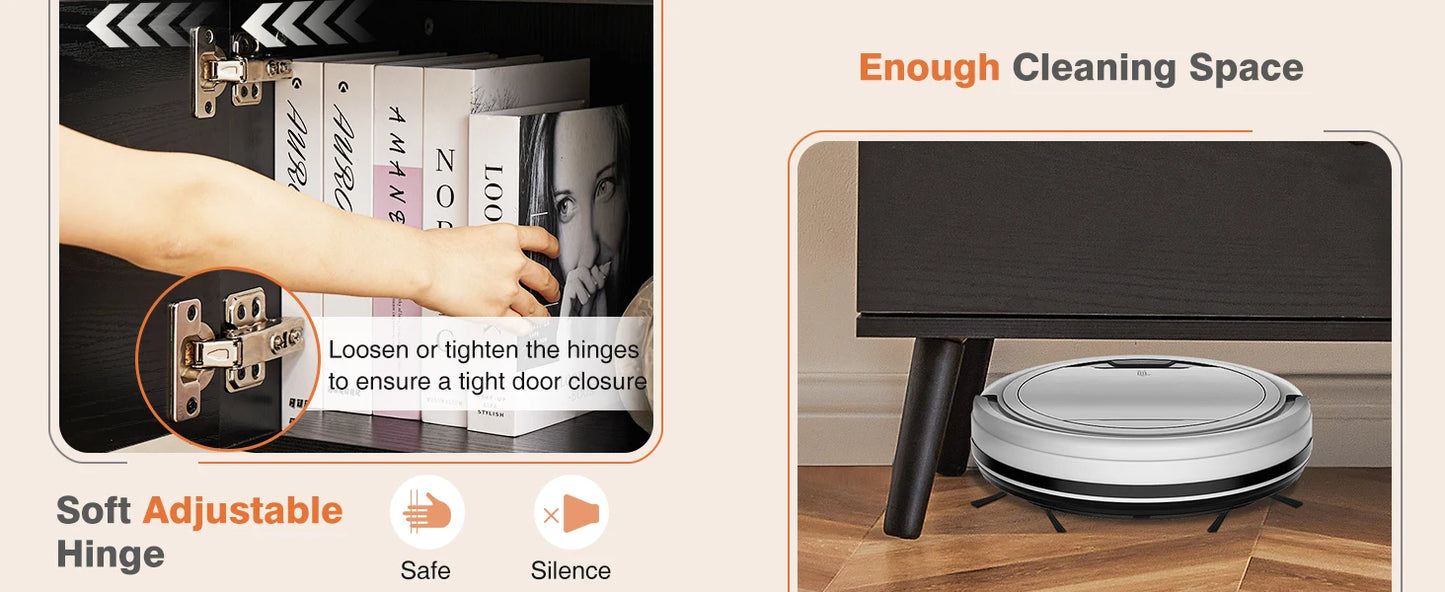 JHK Wooden Stand For Up To 60 Inch TV