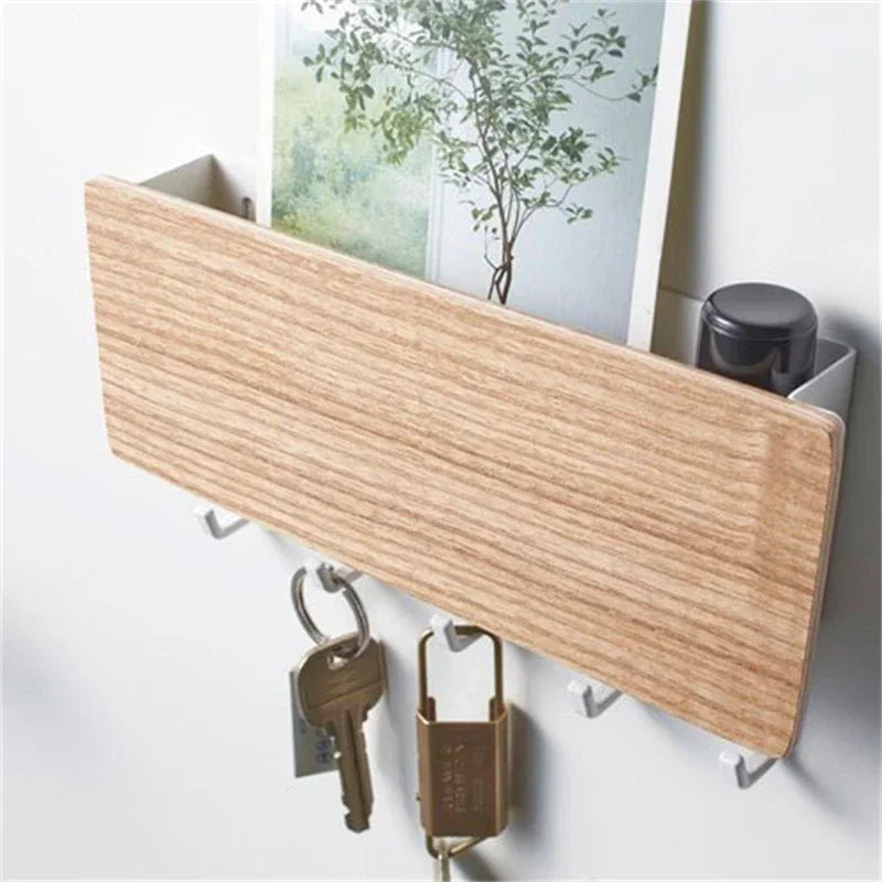 Wall Hanging Bamboo Key Hanger Holder