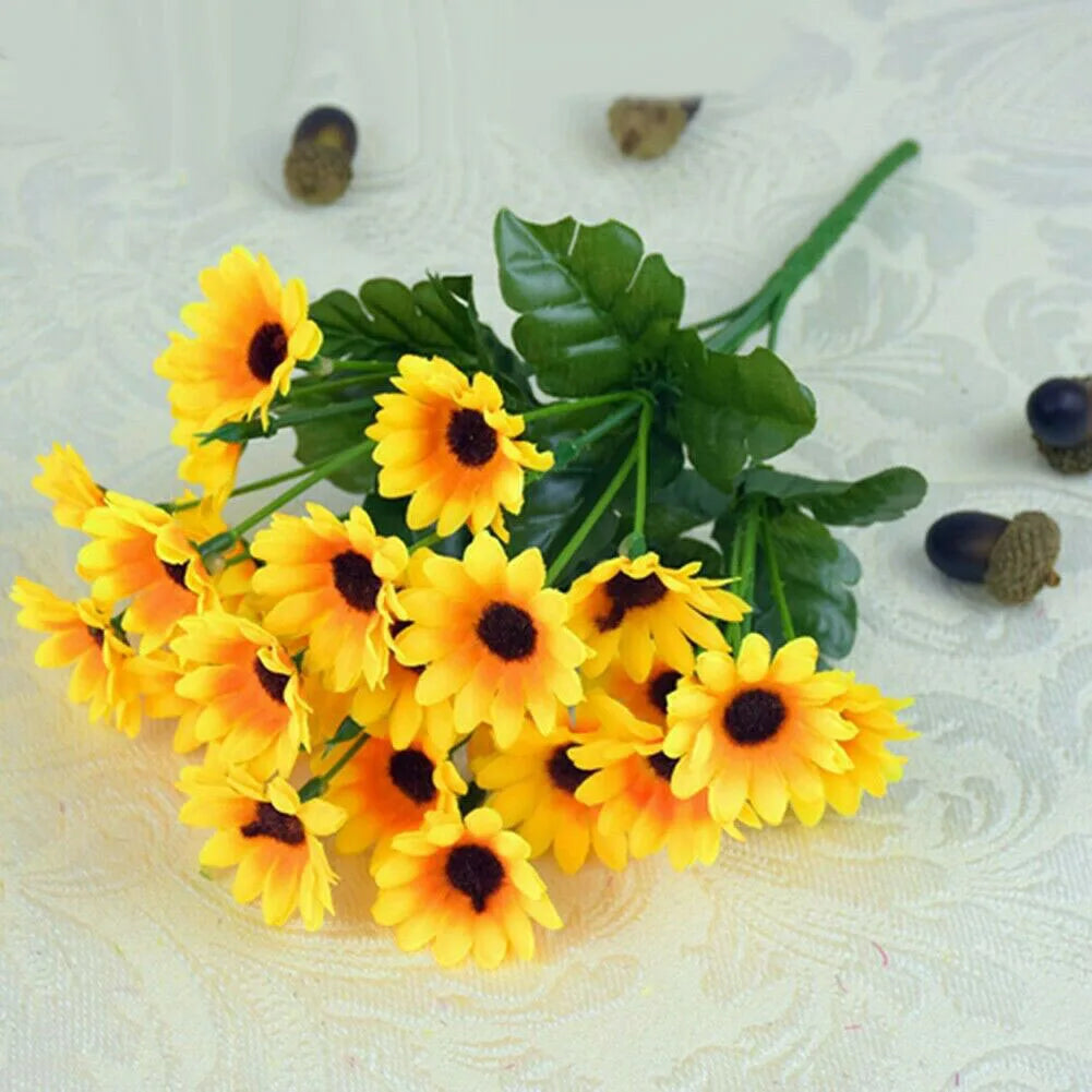 7 Heads Artificial Sunflower Flowers Bouquet