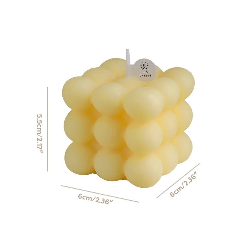 Cube Bubble Shaped Scented Big Cube Bubble Safety Soy Wax Candles Drop shipping