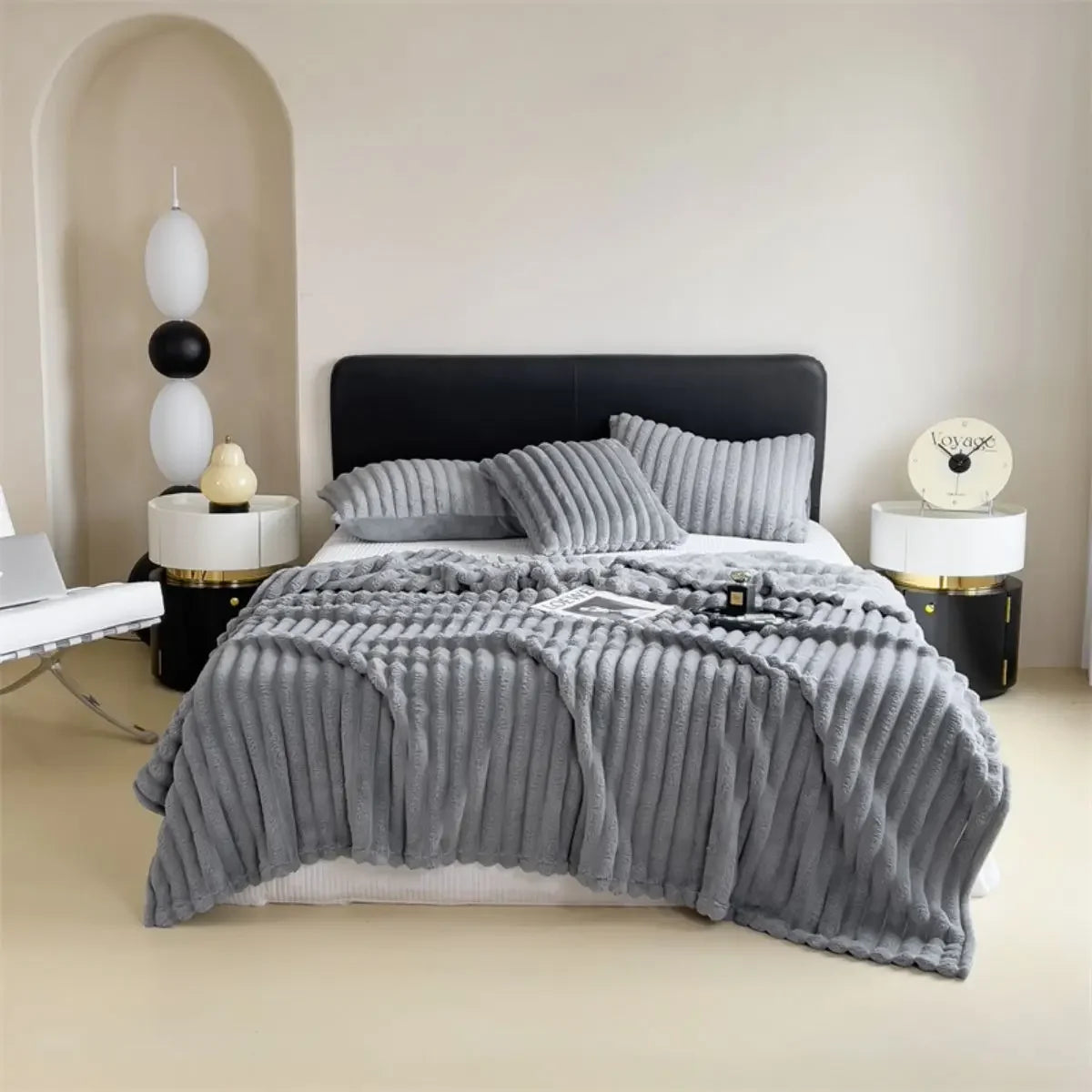 New Artificial Rabbit Plush Autumn Warm Blankets