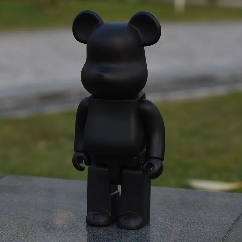 28cm Bear Statue Paint Block Bear Decor Desktop Ornaments