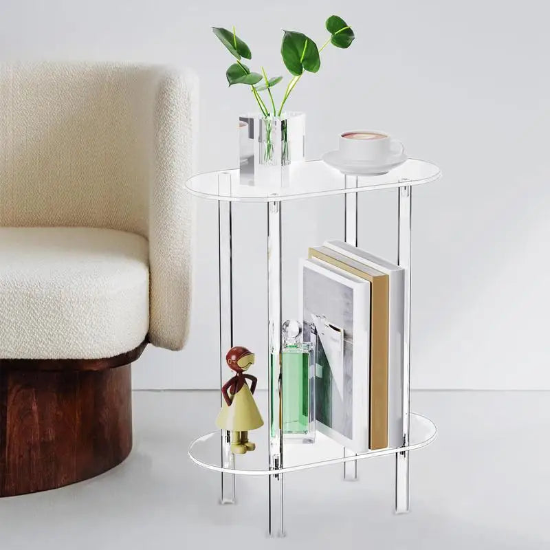 Sofa Table Side Transparent Tea Tables