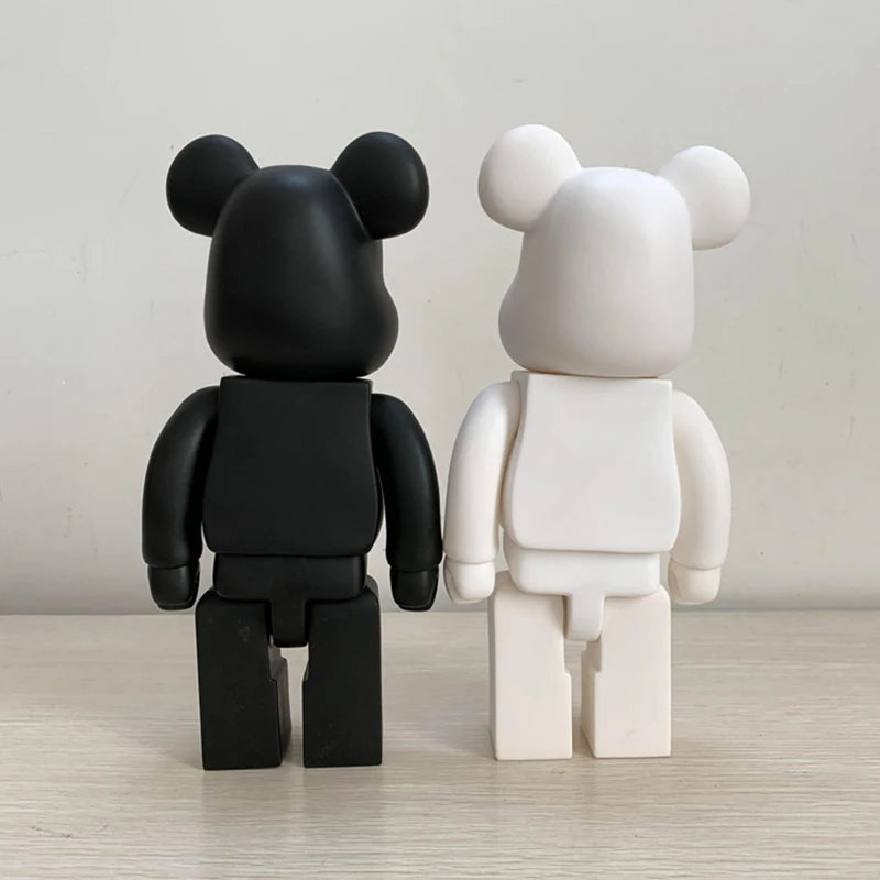 28cm Bear Statue Paint Block Bear Decor Desktop Ornaments