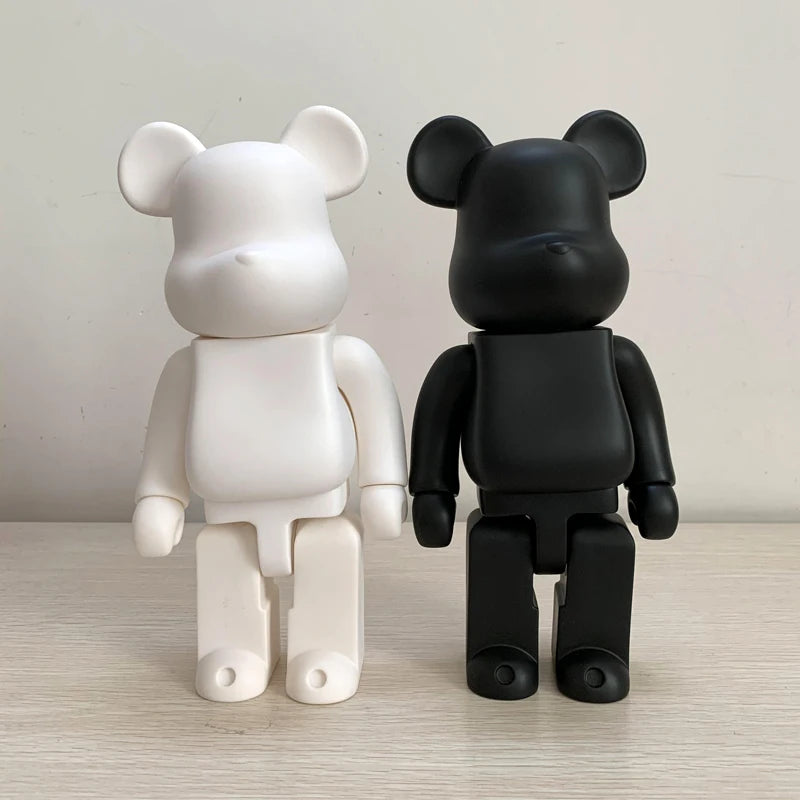 28cm Bear Statue Paint Block Bear Decor Desktop Ornaments