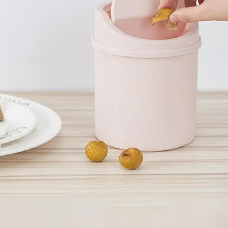 Mini Garbage Can Desktop Plastic