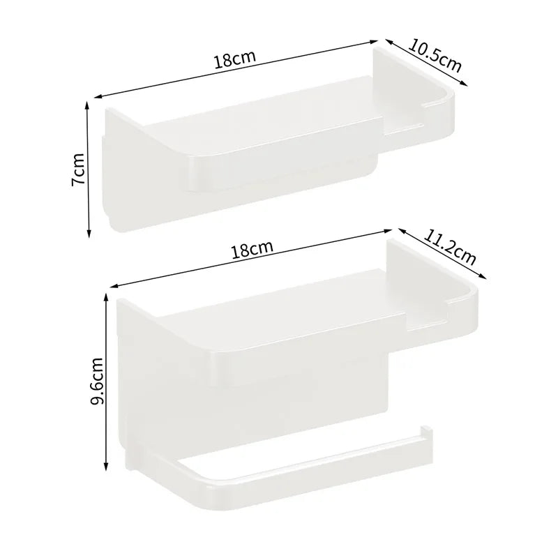 Plastic Toilet Paper Holder Storage Rack