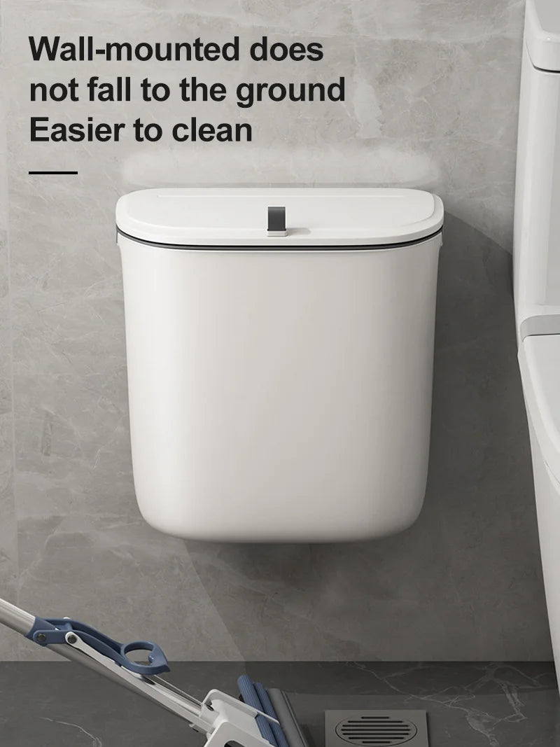 Can Wall Mounted Hanging Trash With Lid