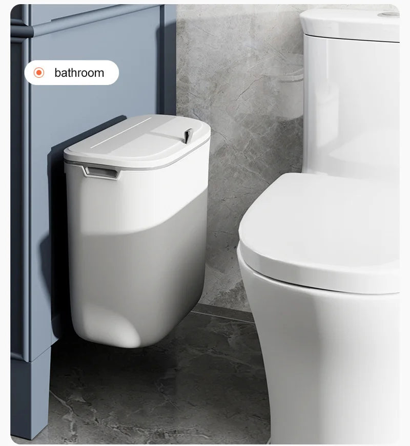 Can Wall Mounted Hanging Trash With Lid