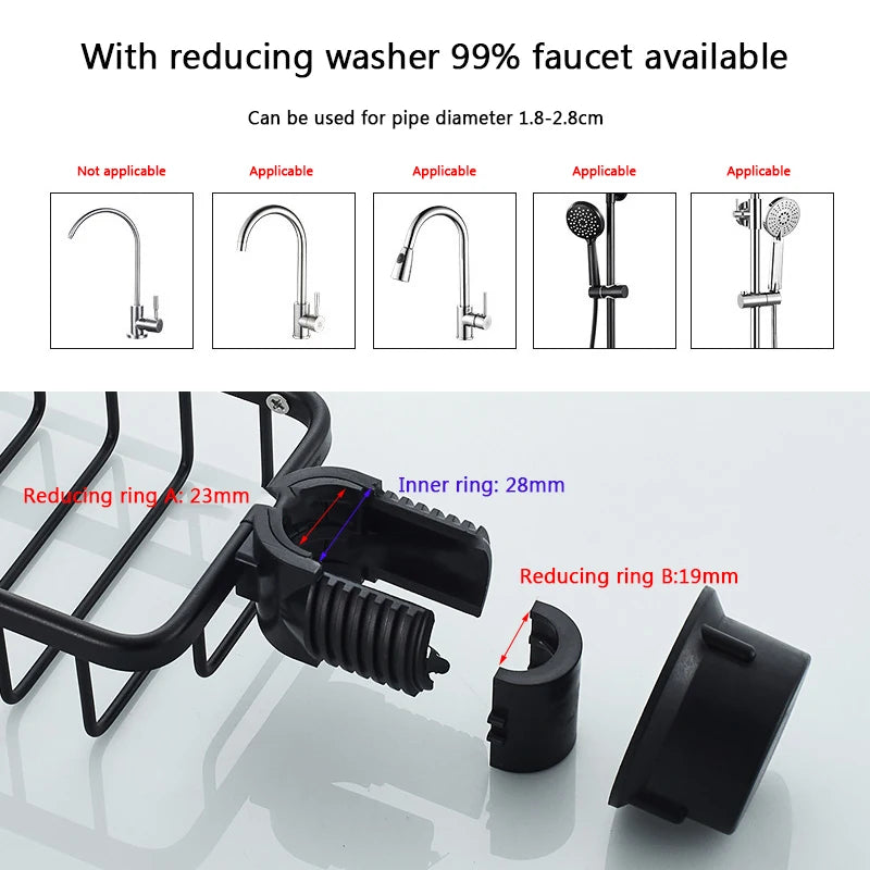 Bathroom Faucet Storage Rack Shower Soap Holder