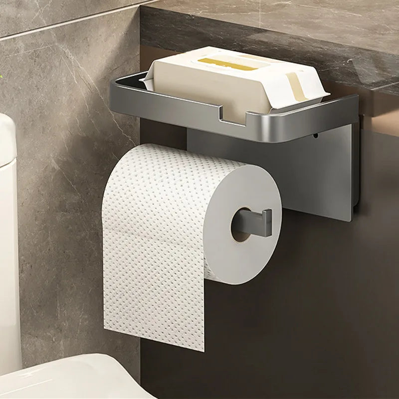 Plastic Toilet Paper Holder Storage Rack