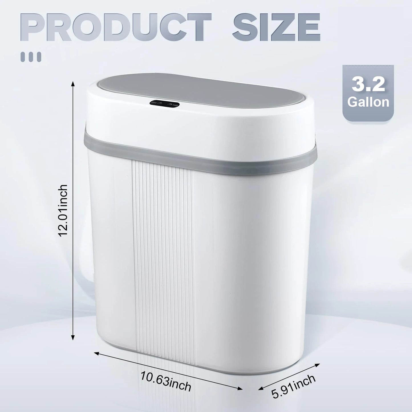 Motion Sensor Bathroom Trash Can