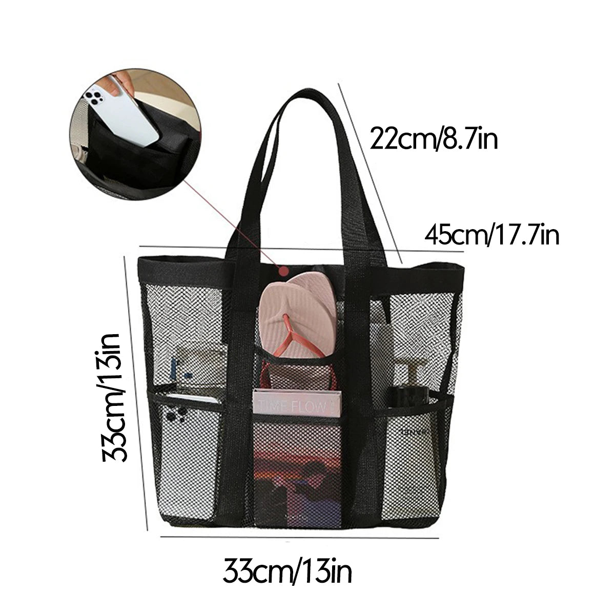Black Storage Basket for Dirty Clothes