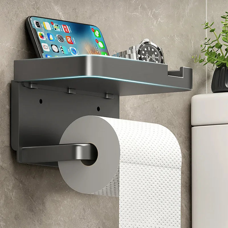 Plastic Toilet Paper Holder Storage Rack