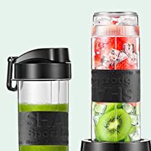 Personal Blender with 2 x 20oz Travel Bottle and Coffee/Spices Jar