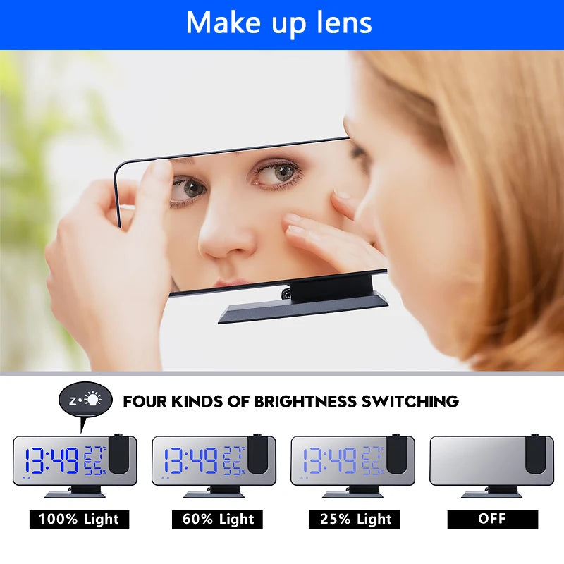 LED Digital Alarm Clock Table