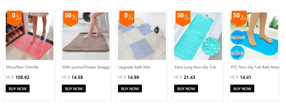 12PCS Bathroom Slip Transparent Pad