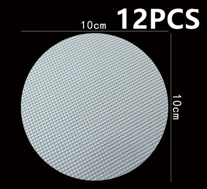12PCS Bathroom Slip Transparent Pad