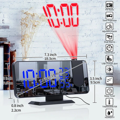LED Digital Alarm Clock Table