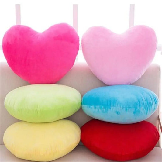 Pink Soft Heart Shape Pillow