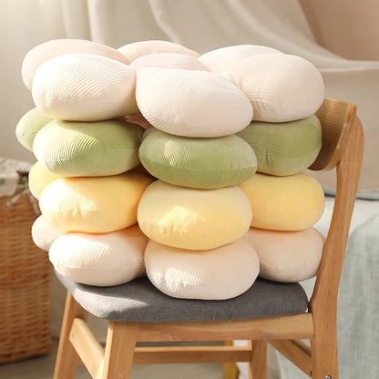 Stuffed Six Petal Flower Cushion