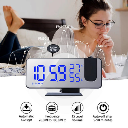 LED Digital Alarm Clock Table