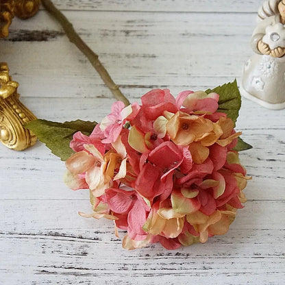Bundle Silk Hydrangea Autumn Vase for Home Decor