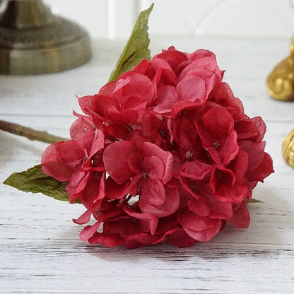 Bundle Silk Hydrangea Autumn Vase for Home Decor