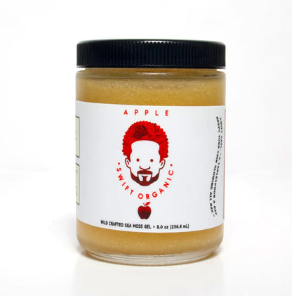 8oz container of Apple infused with Seamoss