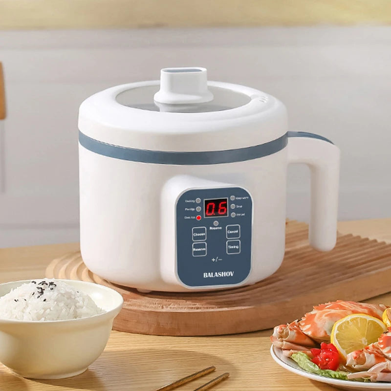 1.7L Electric Rice Cooker Single Double Layer 220V Multi Cooker Non-Stick