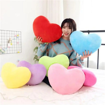 Pink Soft Heart Shape Pillow
