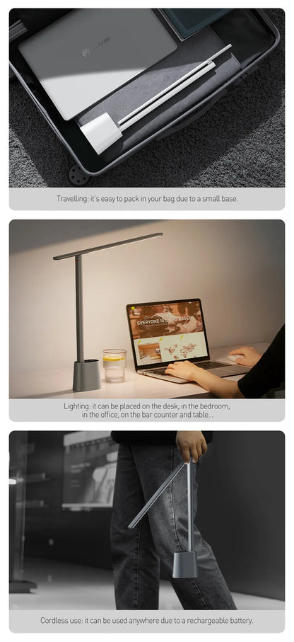 Baseus LED Desk Lamp Foldable Table Lamp Dimmable
