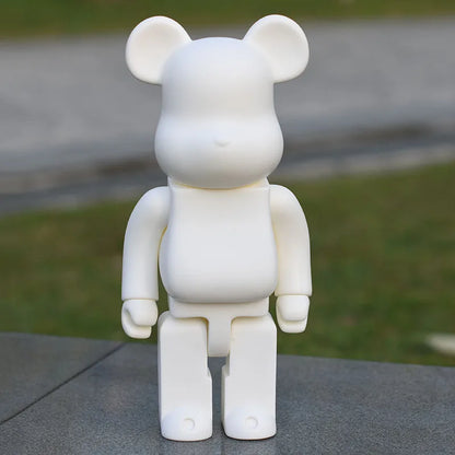 28cm Bear Statue Paint Block Bear Decor Desktop Ornaments
