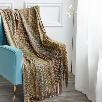 Boho Plaid Blanket