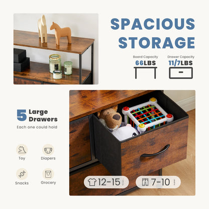 JHK TV Stand Dresser For Bedroom