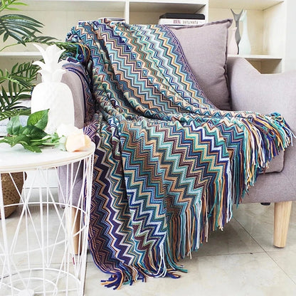 Boho Plaid Blanket