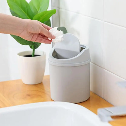 Mini Garbage Can Desktop Plastic