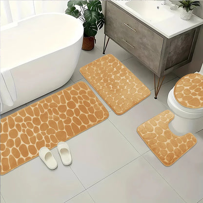 Cobblestone Bathroom Mat Super Absorbent