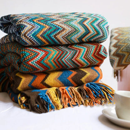 Boho Plaid Blanket