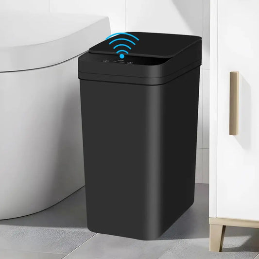 Bathroom Touchless Trash,12L Motion Sensor-Activated