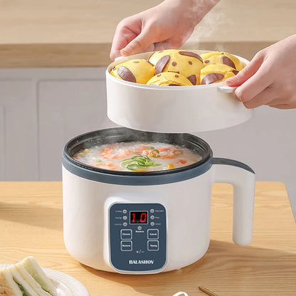 1.7L Electric Rice Cooker Single Double Layer 220V Multi Cooker Non-Stick
