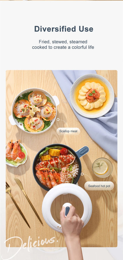 1.7L Electric Rice Cooker Single Double Layer 220V Multi Cooker Non-Stick