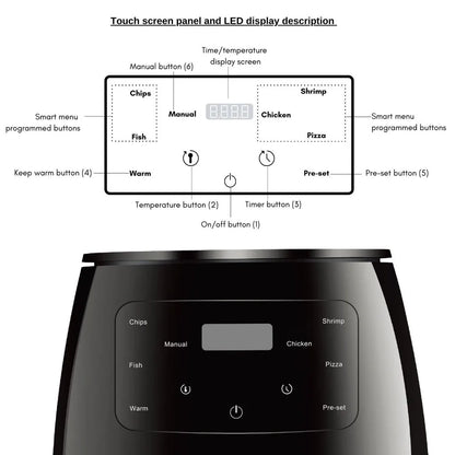 6L Air fryer Multi-functional