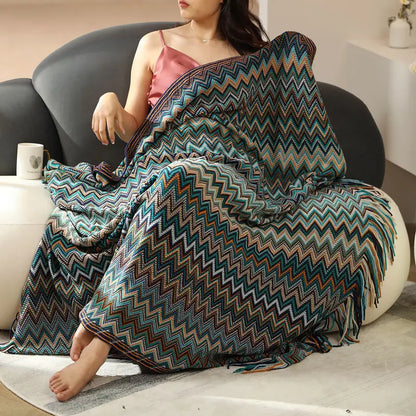 Boho Plaid Blanket