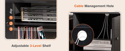 JHK Wooden Stand For Up To 60 Inch TV