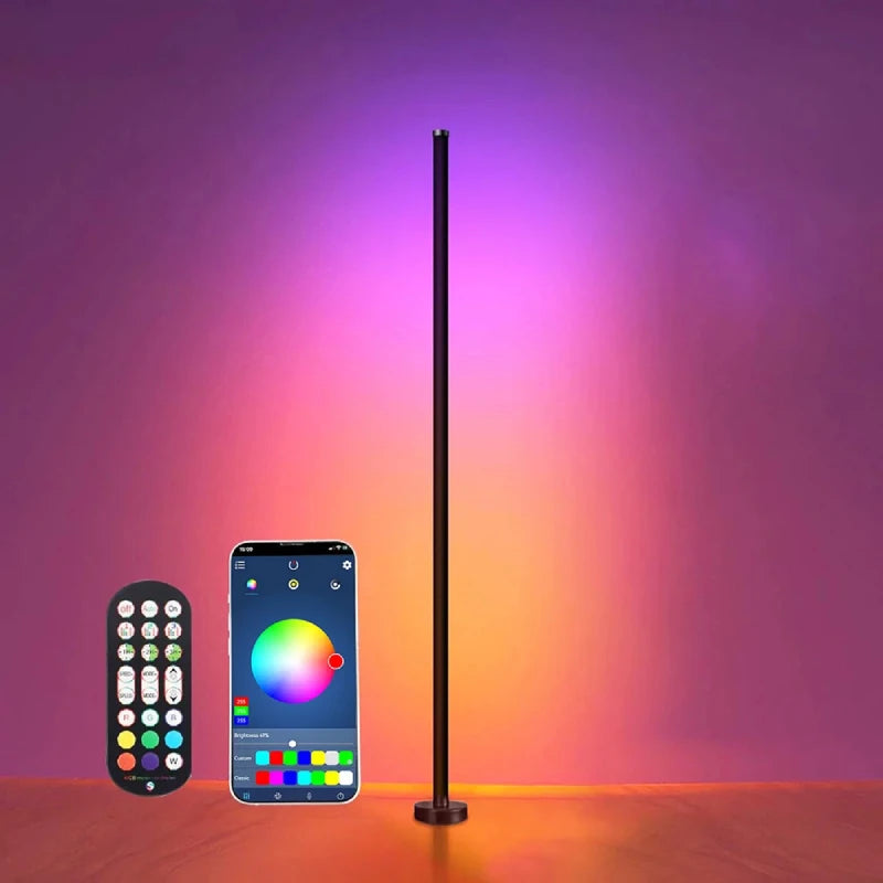 RGB LED Floor Lamp Remote APP Control Music Sync