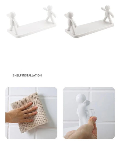 Bathroom Self-adhesive Shampoo Shelves